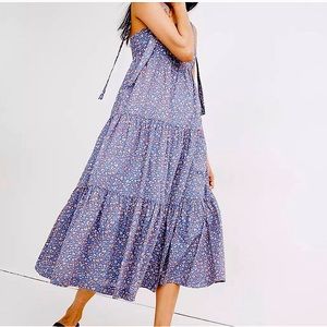 Madewell Tie-Strap Floral Tiered Dress